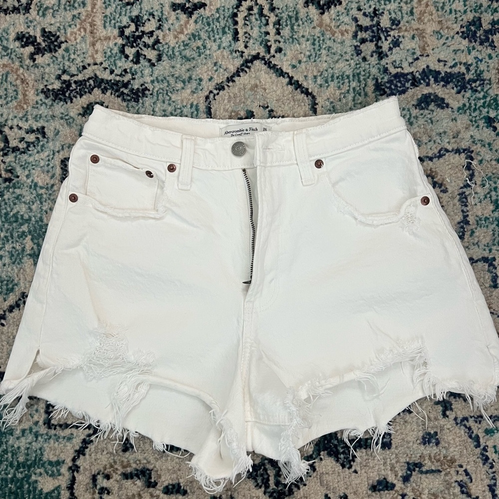 Abercrombie & Fitch High-Rise Denim Shorts
